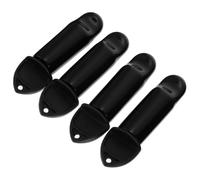 DOITOOL 8pcs Beer Tap Brush Set with Rubber Faucet Covers for Beer Barrel Taps Flexible Bottle Cleaning Brushes in Black and Home Bar Maintenance