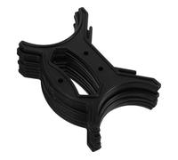 DOITOOL 8Pcs Black Rope Winder with Handle for Christmas Lights Cable Organizer, Multi-Function Plastic Spool for String Light Storage and Cord Management in Home and Workplace