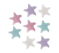 DOITOOL 8pcs Door Crash Pads and Door Knob Stoppers Star Shape Luminous Wall Bumpers Collision Protection Pads in Purple Pink White Blue for Home and Office Walls