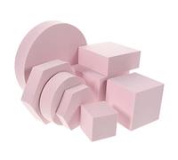 DOITOOL 8pcs Geometric Ornament Cube Photography Props Decorative Photo Props Cube for Jewelry Product in Home Instant Booth