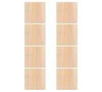 DOITOOL 8pcs Medium Square Wood Picture Frames Unfinished Wood Panels for Crafts DIY Painting Basswood Boards for Art Projects and Photo Display