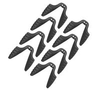 DOITOOL 8pcs Rubber Nose Pads for Glasses and Sports Sunglasses, U-Shaped Soft Rubber Nose Cushions with Double Hole Screw, Pressure-Free Comfort and Structural Stability for Cycling