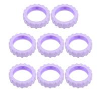 DOITOOL 8pcs Silicone Luggage Wheel Covers with Antislip Noise Reduction for Travel Suitcases Wear-Resistant Protective Sleeve Enhancing Stability and Quiet Rolling Experience