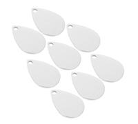 DOITOOL 8pcs Stainless Steel Blank Metal Tags DIY Engraving Pendants for Stamping Cat Tags Craft Supplies