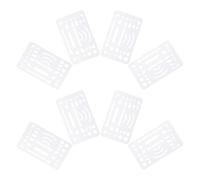 DOITOOL 8pcs Transparent Drawing Templates for Students Precision Building Formwork Measuring Rulers and Geometry Shields Multifunctional Mechanical Erasing Tools for Architecture Stencils