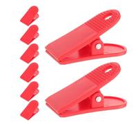 DOITOOL 8pcs Treadmill Key Clips Sturdy Plastic Safety Clamp with Secure Grip and Easy Replacement Process Red Fitness Equipment Accessories for Emergency Stop