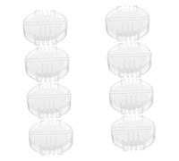 DOITOOL 8pcs White Beeswax Thread Conditioner for Sewing Embroidery Quilting Water-Soluble Wax Block with Box Smooth Glide Cotton Thread Wax to Reduce Tangling and Strengthen Stitching