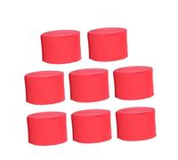 DOITOOL 8rolls Deep Red Crepe Paper Streamers Multipurpose Christmas Party Decorative Wrinkled Paper Ribbon for Xmas Scene and Home Festive Decorations