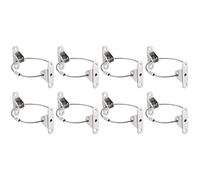 DOITOOL 8sets Home Furniture Tip Straps Cabinet Tip Fixing Safety Strap Anchor Protector Falling Connector Security Device for Childproof Cupboard Locks Scenario