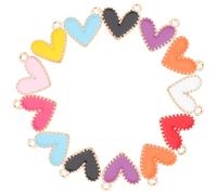 DOITOOL 90Pcs Heart Charms for Jewelry Making DIY Necklace Pendants Bracelet Craft Ornaments Durable Material for Handmade Accessories and Creative Projects