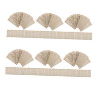 DOITOOL 96 Pcs Wooden DIY Embroidery Bookmarks with Pre for Cross Stitch Craft Blank Book Marks for Adults Creative Handmade Reading Accessories