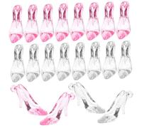 DOITOOL 96Pcs DIY Charms for Shower Decorations Transparent Acrylic High Heel Jewelry Making Charms for Gender Reveal Party Favors Designs