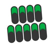 DOITOOL 9pcs Privacy Slide Door Signs with Self-adhesive Backing Vacant Occupied Indicators for Bathroom Office Hotel Hospital Quick Status Change Clear Red Green Visibility Easy