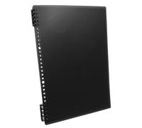 DOITOOL A4 Hardcover Spiral Notebook with Removable Pages and Lined Paper, Sturdy Plastic and Paper Material, for Work and Meeting Notes, Black Cover Journal Notebook