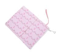 DOITOOL A5 Reusable Book Protective Cover with Zipper and Front Pocket, Artistic Floral Pattern Polyester Sleeve for Notebooks and Documents, for Travel and Library Use