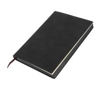 DOITOOL A5 Thick Vintage Blank Notebook Black Large Student Journal Undated Weekly Planner Pocket Memo Book for Office and School Writing