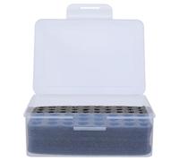 DOITOOL Aa Aaa Battery Organizer Case with Black Sponge, Plastic Multi-Compartment Storage Box for Household Battery Management and Dustproof Portable Holder