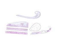 DOITOOL Acrylic Clothing Ruler Set for Sewing and Tailor Crafting High Precision Quilting Templates with Scale for Drawing Cutting DIY Patchwork and Fashion Design Tools