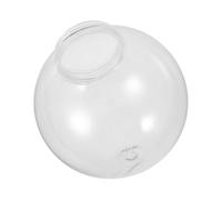 DOITOOL Acrylic Globe Lampshade 25cm with 12cm Fitter Opening, Replacement Ball Lamp Cover for Outdoor Wall Sconce and Ceiling Fan Light