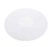 DOITOOL Acrylic Record Mat for Turntable White Practical Vinyl Record Player Platter Mat for Home Audio Setup Professional Audio