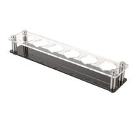 DOITOOL Acrylic Shot Glasses Tray with 6 Slots Glass Holder Glasses Rack Wine Cup Serving Tray for Party, Bar, Ktv, Home