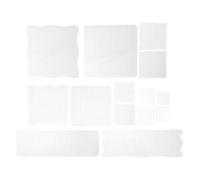 DOITOOL Acrylic Stamp Block Acrylic Material 14pcs with Grid Lines and Rounded Edges Offering Precision Alignment and Comfortable Grip for Craft Stamping for Scrapbooking and Journal