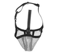 DOITOOL Adjustable Dog Muzzle Mesh Basket for Puppy Biting Soft Breathable Pet Muzzle for Large Dogs like German Shepherd Rottweiler for Grooming Walking