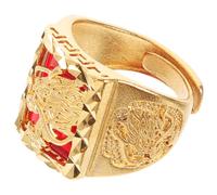 DOITOOL Adjustable Dragon Shape Copper Ring for Women with Comfortable Fit and Open Design, for Graduation Season and Back to School Decorations, Elegant Chinese Style Finger Rings