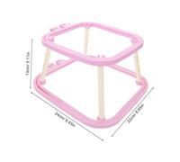 DOITOOL Adjustable Dual Layer French Embroidery Frame Stand for Quilting Projects Space-Saving Tabletop Holder with Height Control Stable Cross Stitch Hoop for DIY Sewing Accessories
