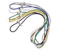 DOITOOL Adjustable Elastic Trash Can Bands 6pcs Preventing Loosening Rubber Fasteners for Garbage Bins and Waste Baskets Suitable for Indoor Use at Home Or School