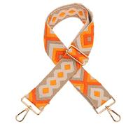 DOITOOL Adjustable Ethnic Style Wide Shoulder Bag Strap DIY Colorful Handbag Belt Replacement for Crossbody Messenger Pouch Versatile All Match Accessory with Gold Hooks