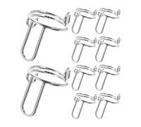 DOITOOL Adjustable Fingernail Silver Colour for Acrylic Nails 10pcs Copper Material Convenient to Use and Easily Removable , Nail Accessories for Women