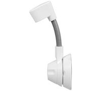 DOITOOL Adjustable White Plastic Shower Head Rack Fine Polished Surface Easy Installation Bathroom Shower Accessory Fixing Base