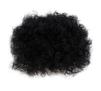 DOITOOL Afro Puff Wig Curly Bun Hairpiece for Women, Easy to Wear Synthetic High Temperature Silk Hair Extension, Natural Looking Black Afro Bun Hair Accessory for Daily Use and Other
