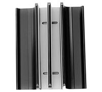 DOITOOL Aluminum Alloy Laptop Vertical Support Cooling Rack for Desk Durable Notebook Holder with Pad Compatibility for Home Office Use Elegant Design Black