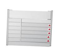 DOITOOL Aluminum Alloy Office Door Plate Duty Status Sign Employee Count Display Business Directional Plaque for Hospital School Workplace with Professional Sleek Design