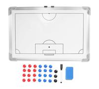 DOITOOL Aluminum Frame Magnetic Football Tactical Coaching Board Wall-Mount Soccer Training Whiteboard with Markers for Coaches and Match Strategy