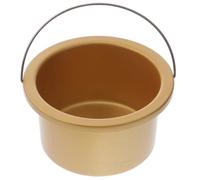 DOITOOL Aluminum Wax Melting Pot Inner Bowl for Wax Melting Machine High Efficient Accessory with Handle Practical Replacement Part in Black Random Color