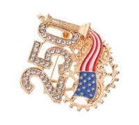 DOITOOL American Flag Lapel Pin Alloy Patriotic Badge with Precision Enamel Detailing for Independence Day 2026 and Fourth of July Parades, Suitable for Veterans and Historical Enthusiasts