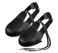 DOITOOL Anti-Smashing Leather Safety Shoe Covers with Slip-Resistant Cowhide Protection for Toes Overshoes for Workplace Labor Insurance Black