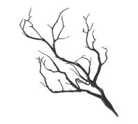 DOITOOL Artificial Black Plastic Dried Antler Branch DIY Accessory for Flower Arrangement, Home Décor, and Headband Craft - Simulation Twig for Creative Decoration