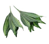 DOITOOL Artificial Snake Plant Sansevieria Term Use 2pcs with 9 Realistic Green Leaves, Easy to Maintain Film Material Potted Plants for Dorm and Home Decor