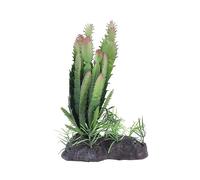 DOITOOL Artificial Succulent Plant for Tortoise Lizard Chameleon Frog Tank Reptile Terrarium Decoration Plastic Aquarium Greenery Simulated Plant Hideout