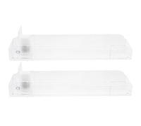 DOITOOL Automatic Cigarette Pusher Tray for Smoke Shops and Market Shelves 2pcs Plastic Cigarette Rack with 10 Capacity for Displaying Boxes Modern Low Profile Design