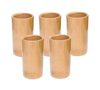 DOITOOL Bamboo Cupping Cups Set 5 Pieces 3.94X2.36In Body Massage Suction Cups for Home Use Enhance Blood Flow and