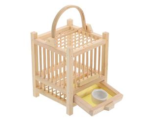 DOITOOL Bamboo Insect Container: Wooden Insect Rearing Cage - Cricket Keeper Box - Observation Habitat Viewer Box For School Projects