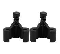 DOITOOL Barn Door Guide Rail Adjustable Floor Guide Barn Door Stopper Fittings for Barn Doors Sliding Door Stopper Carbon Steel Spring Hardware Pack of 2