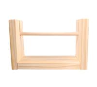 DOITOOL Base Plate Wooden Spool Rack for Embroidery and Crocheting Solid Wood Yarn Holder Stand with Spindle for Thread Twine Bobbin and Craft Accessories Organizer