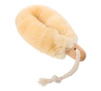 DOITOOL Bath Effective Wear-Resistant Sisal Portable Scrubber of Fiber Wood on Back Cleaning Accessory and Skin for Indoor and Travel Use for Adults and Teens