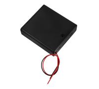 DOITOOL Battery Holder Case with Leads and Cover Aa Battery Storage Box for DIY Projects Stable Power Supply for Model Building and Electronics